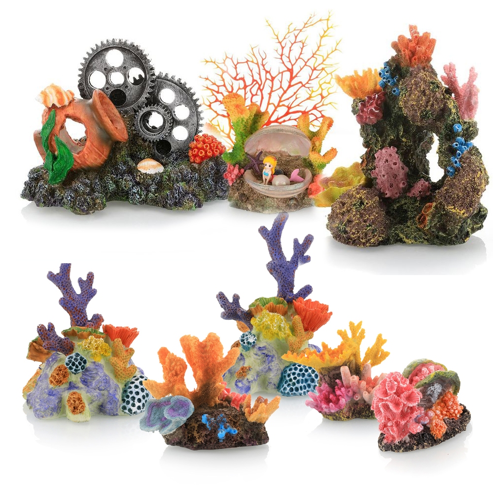 Sunday Garden ปะการังเรซิ่น ปะการังปลอม ต้นไม้ปลอม ปลาดาว อุปกรณ์ตกแต่งตู้ปลา พร็อพถ่ายรูป