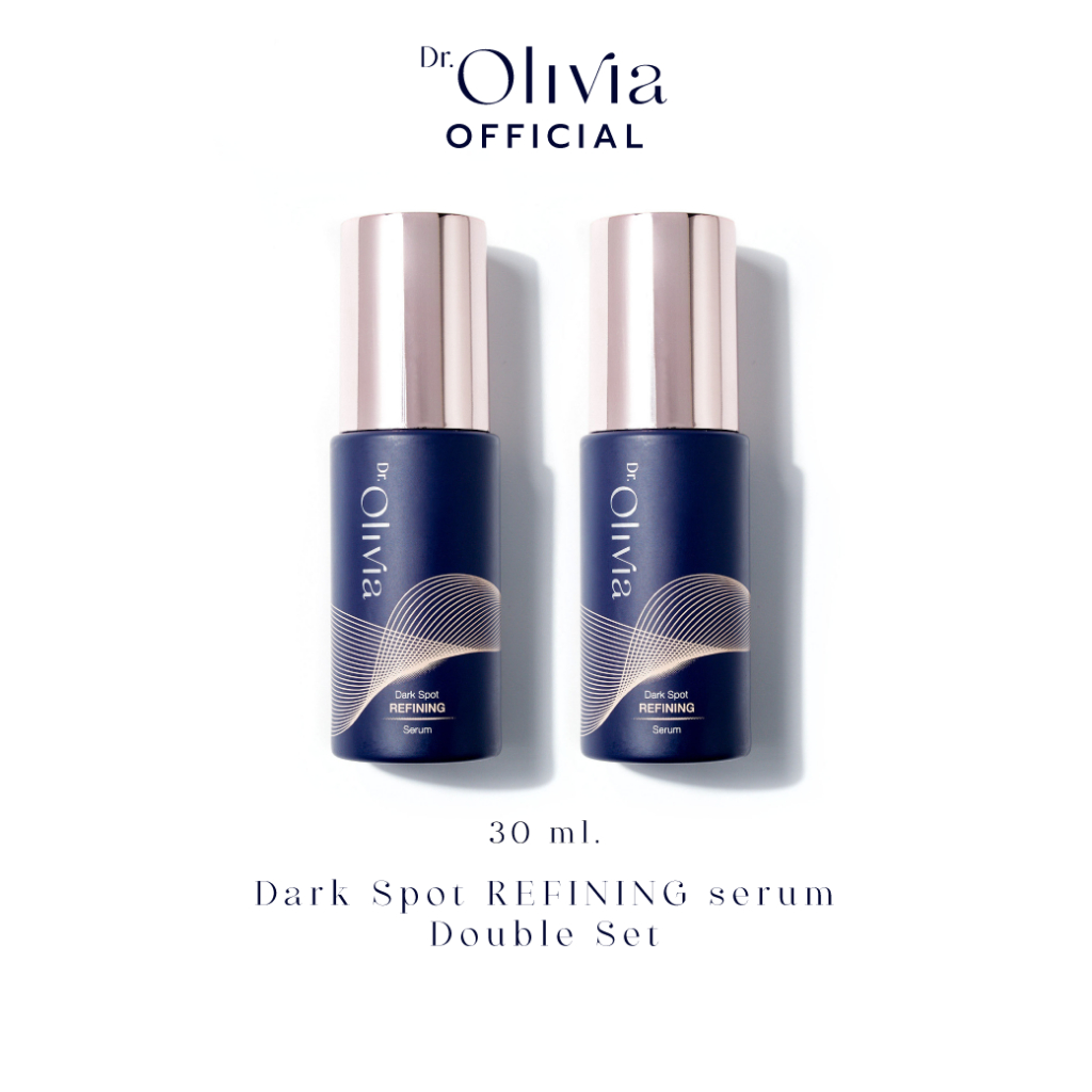[Double Set] Dr.Olivia Dark Spot Refining Serum 20% Whitening complex ช่วยในการยับยั้งการสร้างเม็ดสีเมลานินแบบครบวงจร