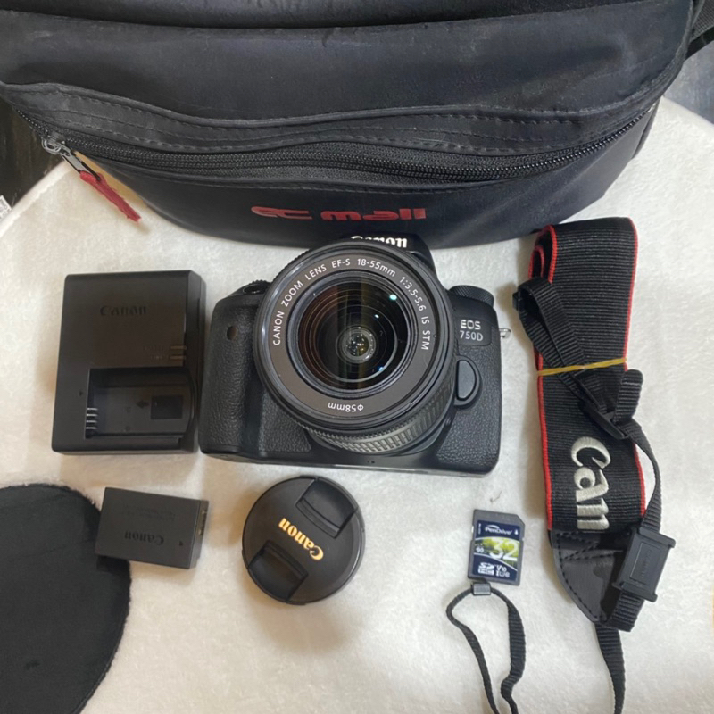 กล้อง canon 750D  พร้อมเลนส์