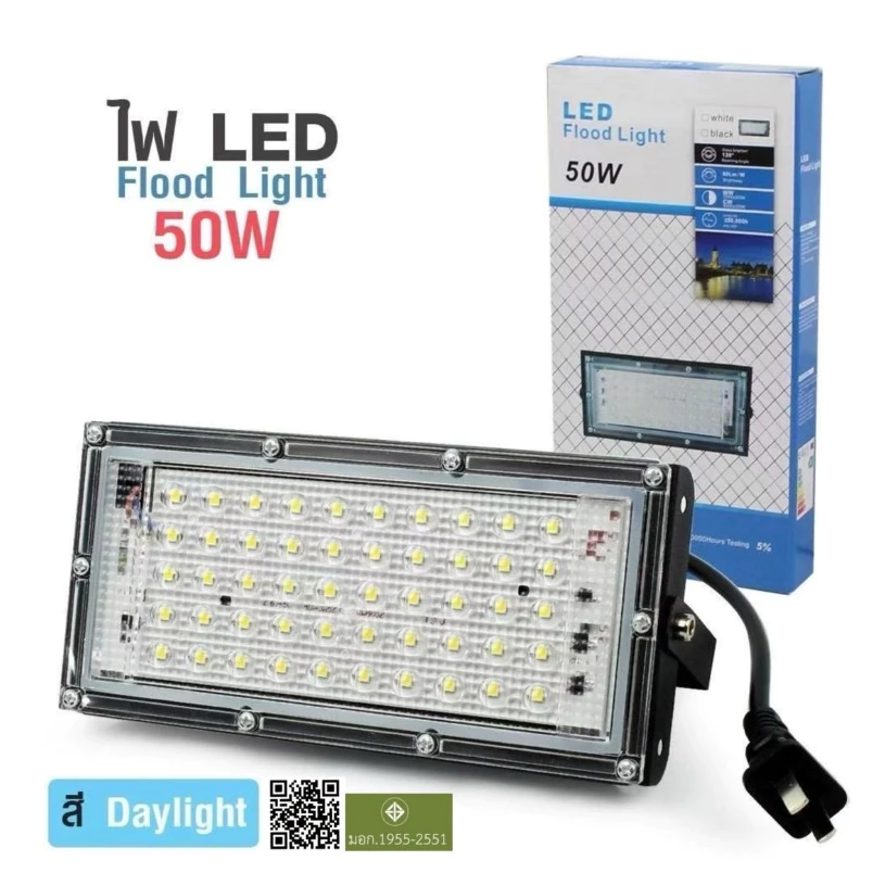 ถูกที่าสุด สว่างมาก ไฟสปอตไลท์ LED กันน้ำ โคมไฟ ไฟถนน ไฟติดข้างบ้าน หลอดไฟ IP65 เหมาะสำหรับใช้งานภายในอาคาร