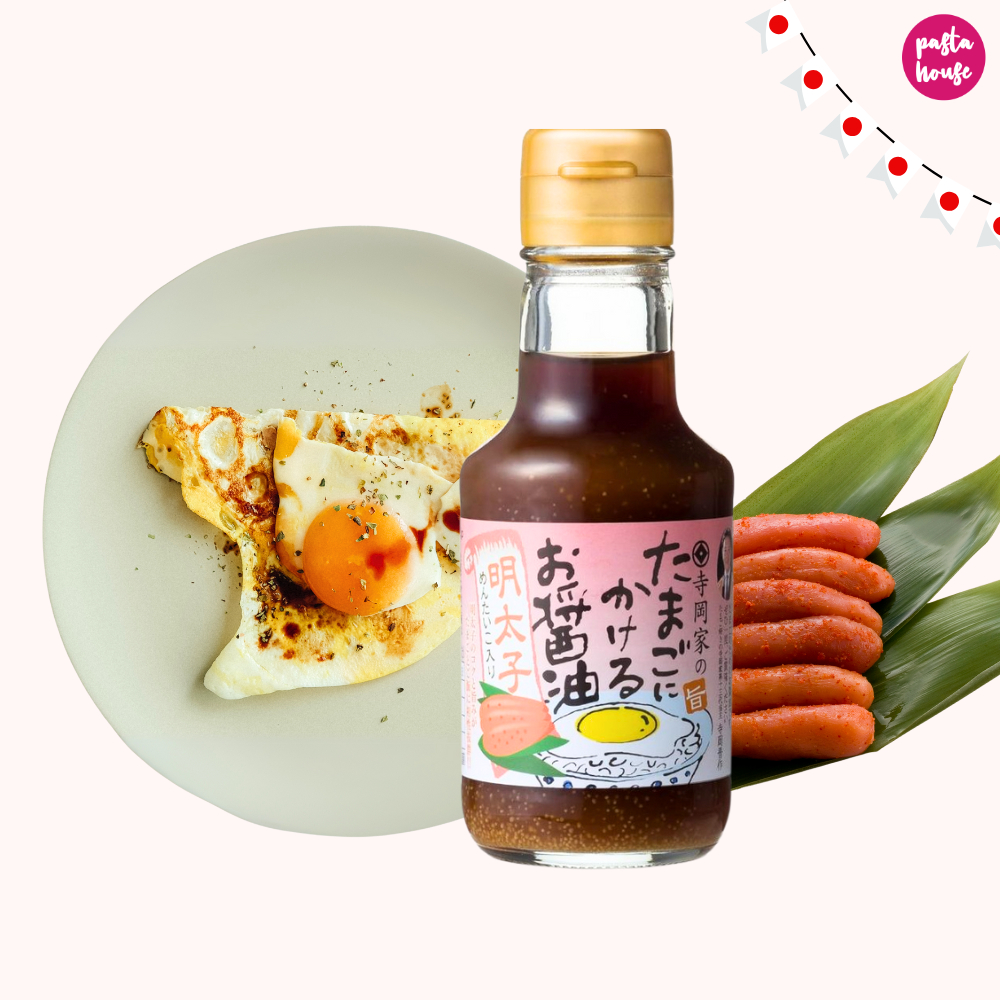 ซอสไข่ดาว สูตรผสมไข่ปลาเมนไทโกะ อันดับ 1 ของญี่ปุ่น ซอสถั่วเหลือง  TAMAGO NI KAKERU OSHOYU