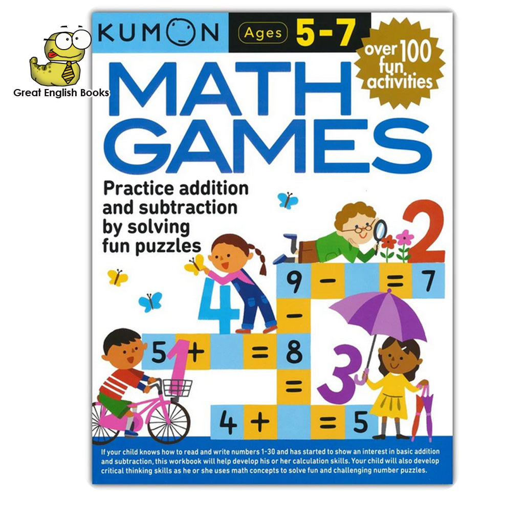 (ใช้โค้ดรับcoinคืน10%ได้) *Original* เกมคณิตศาสตร์แสนสนุก Kumon Math Games (Math Skills), Ages 5-7, 