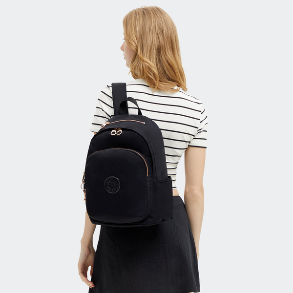 Kipling حقيبة DELIA — أسود وردي — صورة 4