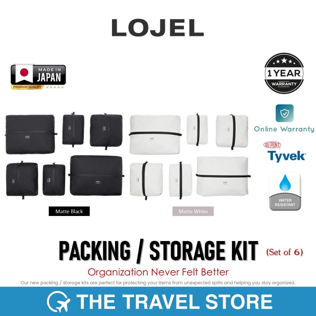 Lojel PACKING / STORAGE KIT (Set of 6) Organization Never Felt Better ชุดกระเป๋าจัดระเบียบ