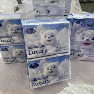 BIG-LUXURY-CLOUD 🌻ทิชชู่หมีก้อนเมฆ 1แพ็ค 2ห่อ มาใหม่ ห่อใหญ่มาก หนา 4 ชั้น ซึมซับดีเยี่ยม ผลิตจากเยื้อไม้ไผ่ธรรมชาติ 🌻