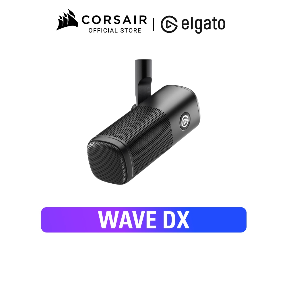 ELGATO WAVE DX Dynamic Microphone - ไมโครโฟนแบบไดนามิก Dynamic XLR พอดคาสต์ สตรีมเมอร์ บันทึกเสียง