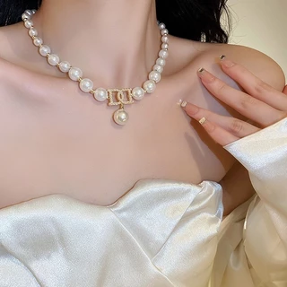 💕ร้านไทย มีหลายแบบ💕สร้อยคอไข่มุก ไข่มุก เครื่องประดับสไตล์เกาหลี N MIX PEARL