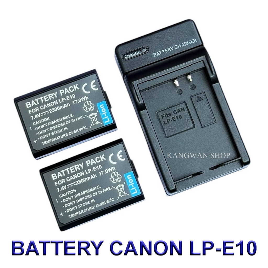 LP-E10 \ LPE10 Battery and Charger For Canon T3,T5,T6,T7,T100,1100D,1200D,1300D,1500D,2000D,3000D,4000D,Kiss X70,X80,X90