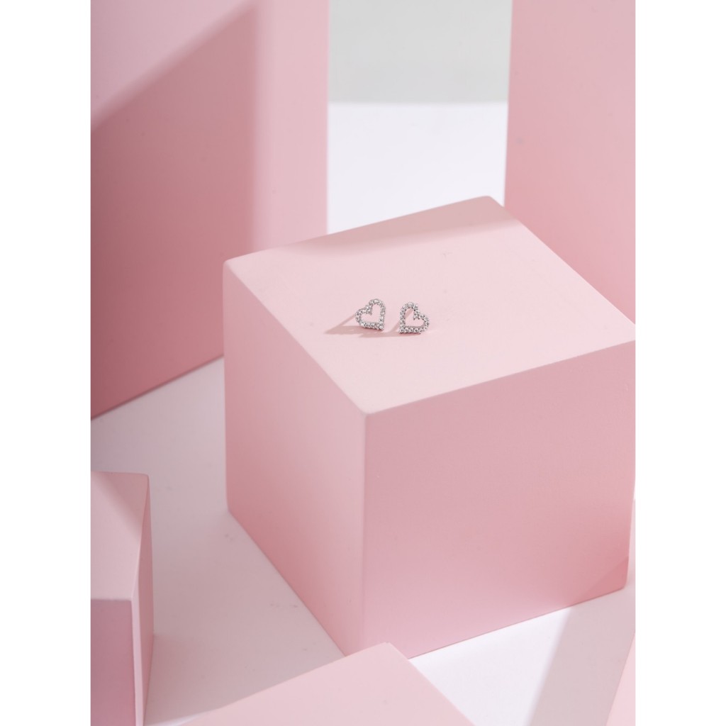 Kind Jewelry ต่างหู Minimal Heart 02