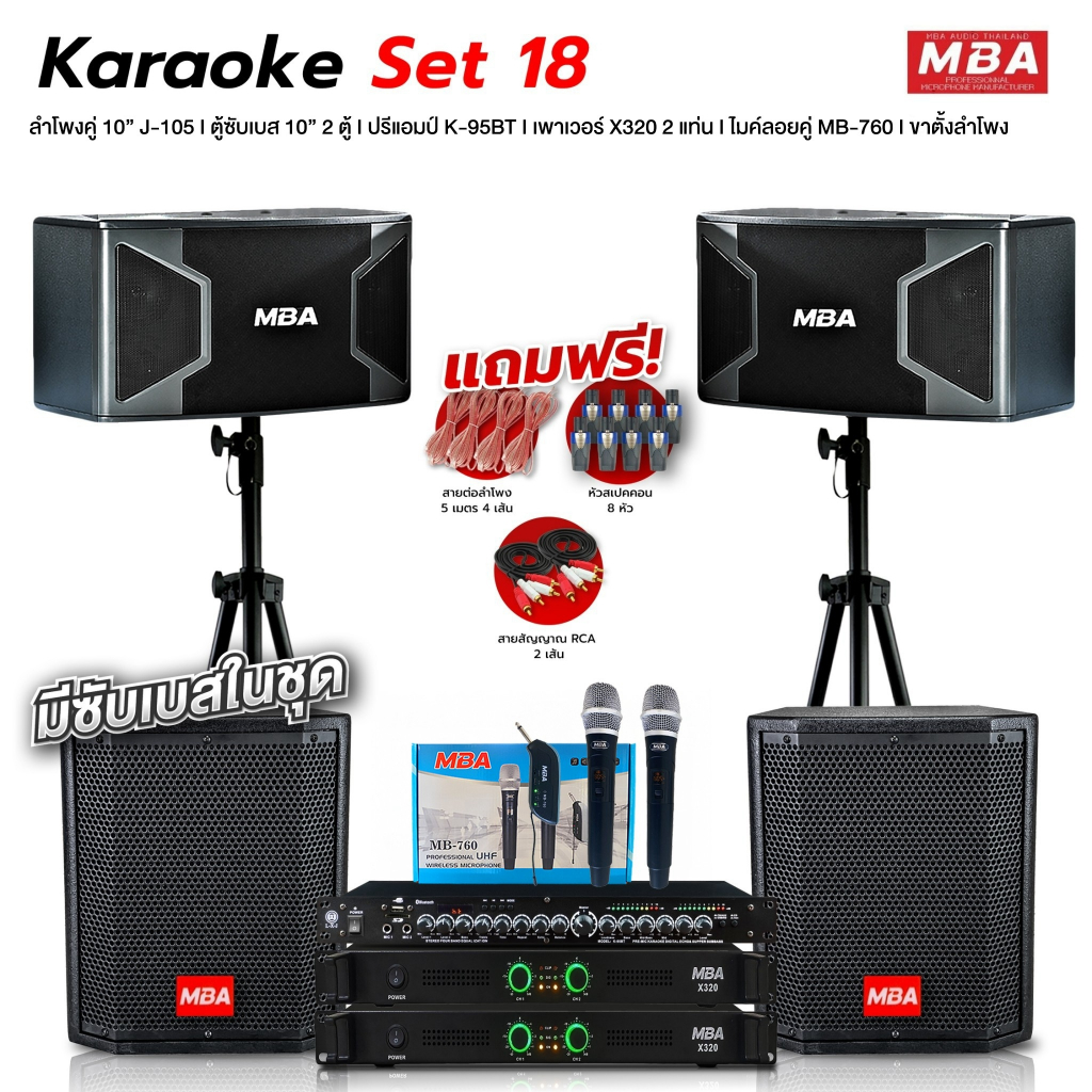 WEMICGLOBALSOUND ชุดเครื่องเสียงกลางแจ้ง ตู้ลำโพง10นิ้ว กำลัง400W ซับเบส10นิ้ว 2ตัว เพาเวอร์แอมป์ มี