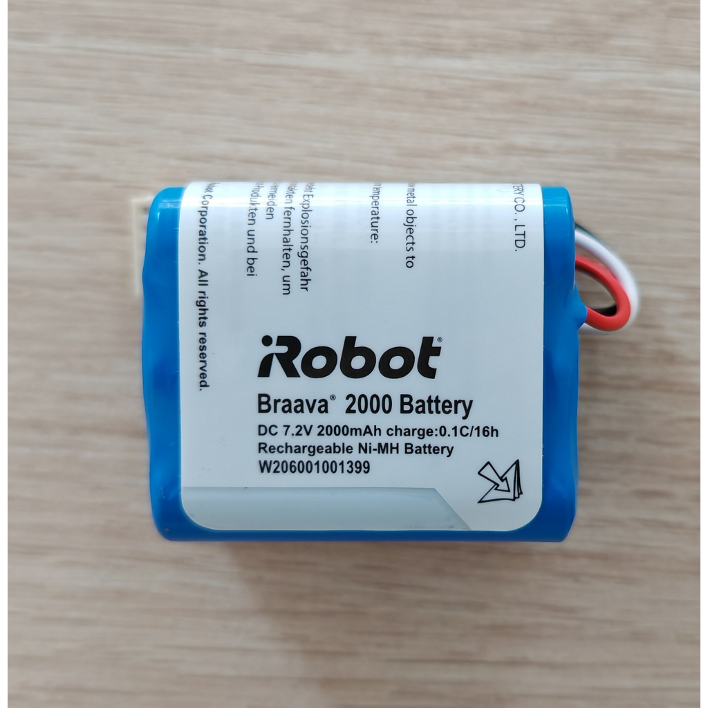 แบตเตอรี่ หุ่นยนต์ดูดฝุ่น สำหรับ IRobot Braava Sweeper 380T 380j