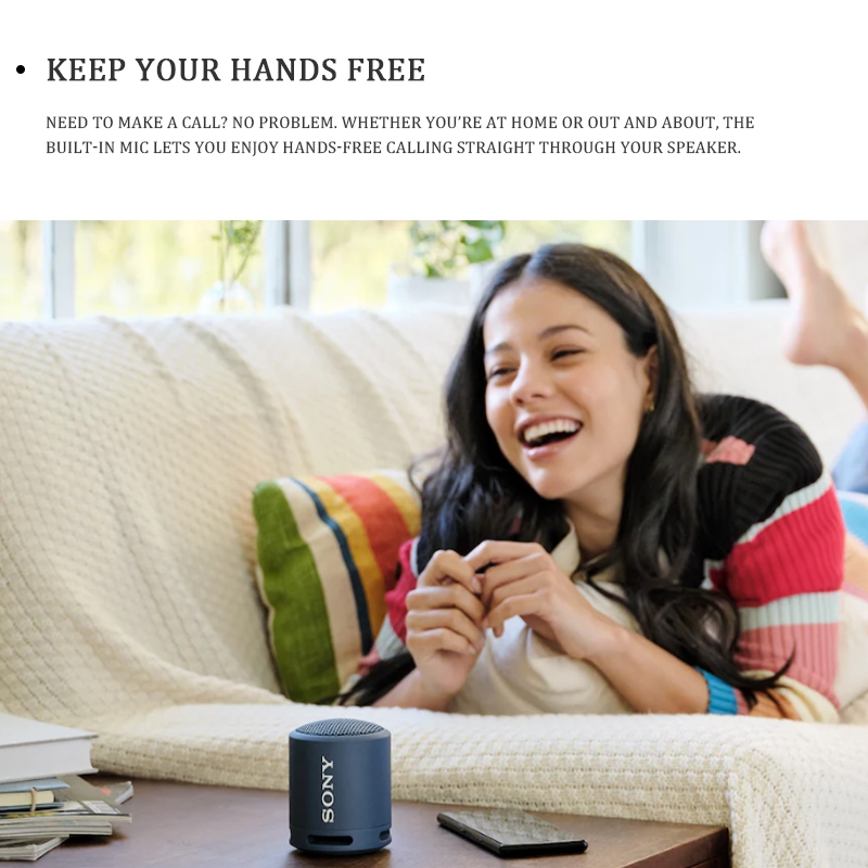 SRS-XB13 ลำโพงบลูทู ธ ลำโพงไร้สายแบบพกพาลำโพงกันน้ำกลางแจ้งซับวูฟเฟอร์ Wireless Bluetooth Speaker