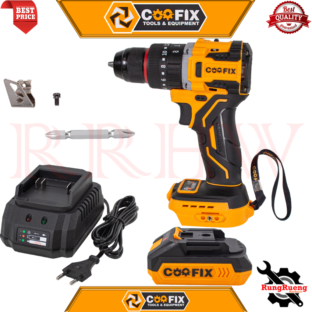 COOFIX  Cordless Impact Drill 20V สว่านไร้สาย 3 ระบบ สว่านเจาะกระแทกไร้สาย 20V รุ่น CF-CID014 💥 การันตี 💯🔥🏆 - รูปที่ 4