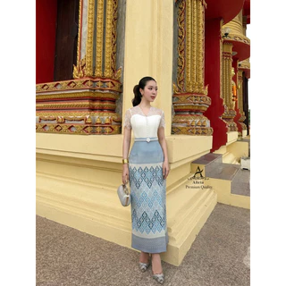 📌📌พร้อมส่ง ครบสี XS S M L XL 2XL 🏷️CHERISH Set3ชิ้น (เสื้อ+กป+เข็มขัด) ชุดไทย ชุดผ้าไทย ทำบุญ ตักบาตร ทอดกฐิน งานหมั้น