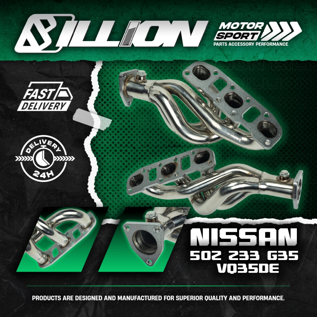 Exhaust Header เฮดเดอร์ Billion NISSAN 350Z Z33 G35 VQ35DE
