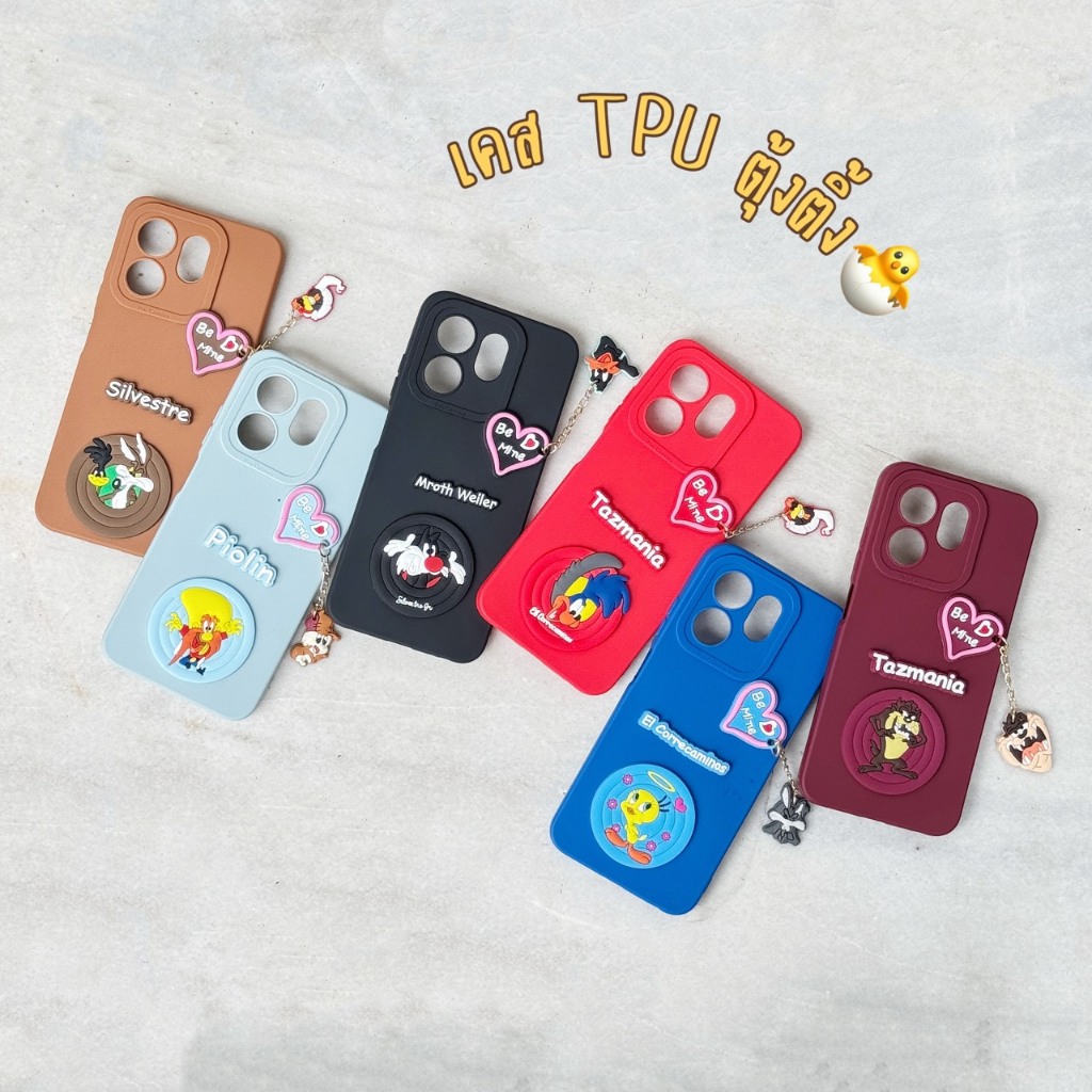 (พร้อมส่ง) เคส TPU ตุ้งติ้ง ลายการ์ตูน vivo -Y29 Y200 Y300 V40lite