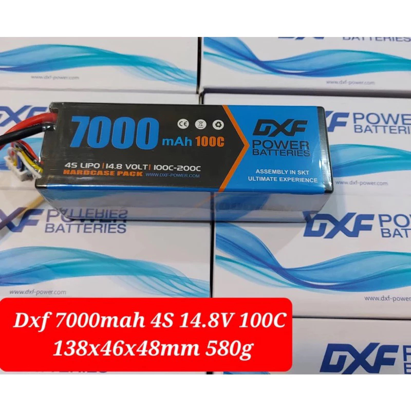 DXF 7000mah 7.4V (2S) / 11.1V (3S) / 14.8V (4S) 100C (เคสแข็ง) hardcase แบต ลิโพ รถ บังคับวิทยุ - รูปที่ 2
