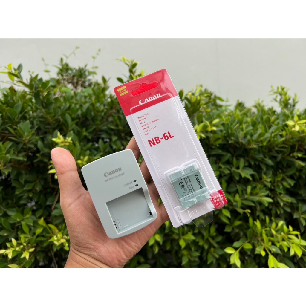 แบตเตอร์รี่ (1000 mAh) & แท่นชาร์จ พร้อมสายไฟ (ชาร์จได้ทั้งแบตแท้และแบตเทียบ) NB-6L IXY 10S, 110 IS,