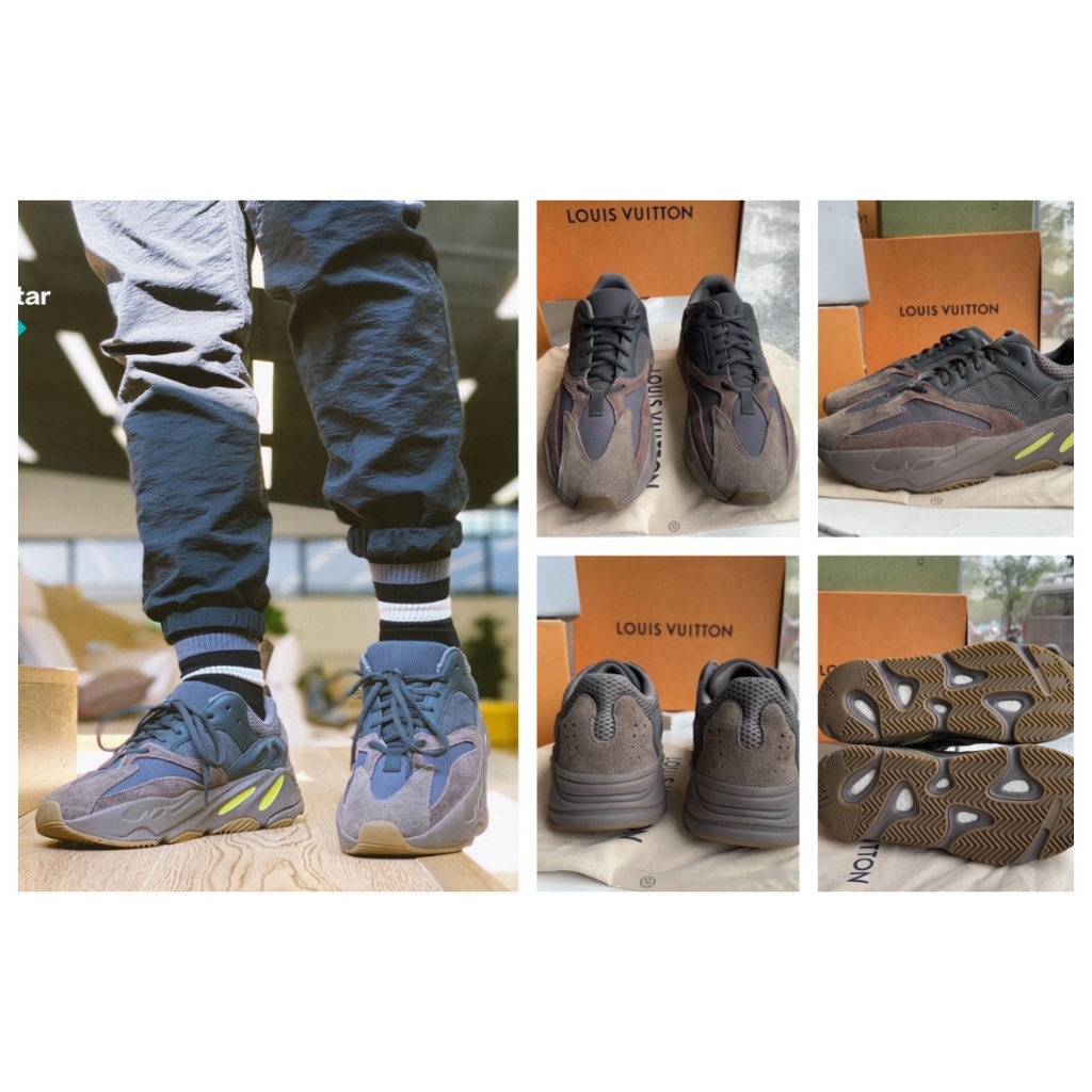 ยูนิเซ็กส์ ADIDAS ORIGINALS YEEZY BOOST 700 รองเท้าคุณพ่อแบบลำลองที่ทนทานต่อแรงกระแทกและแฟชั่น ทรงเตี้ย EG7597