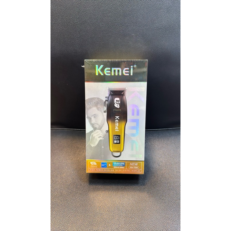 🙏ปัตตาเลี่ยนไร้สายชาร์จไฟรุ่นKM-709Aสีน้ำวิน🍒