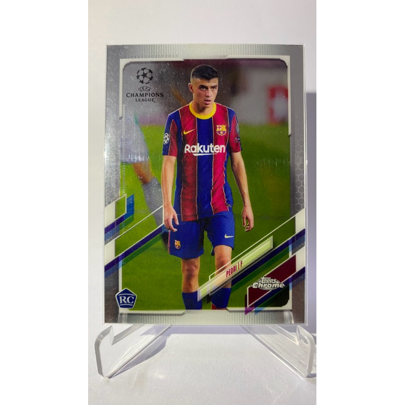 การ์ดนักฟุตบอล Pedri RC BARCELONA TOPPS Chrome 2021