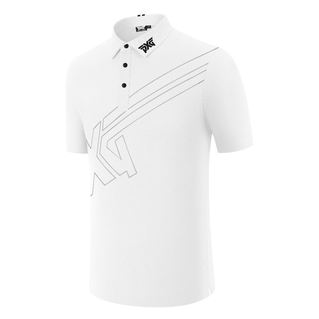 P Golf Short-Sleeved T-Shirt Men Summer Comfortable Sports Polo Shirt Golf Clothing Men's Clothing Q