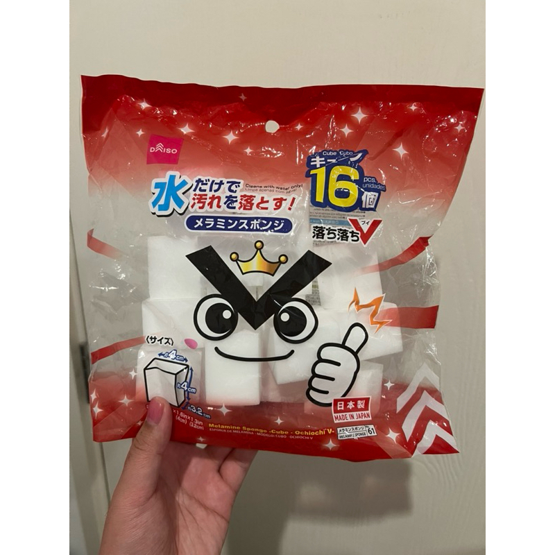 ฟองน้ำเมลามีมทรงเหลี่ยม ochiochiV16ชิ้น