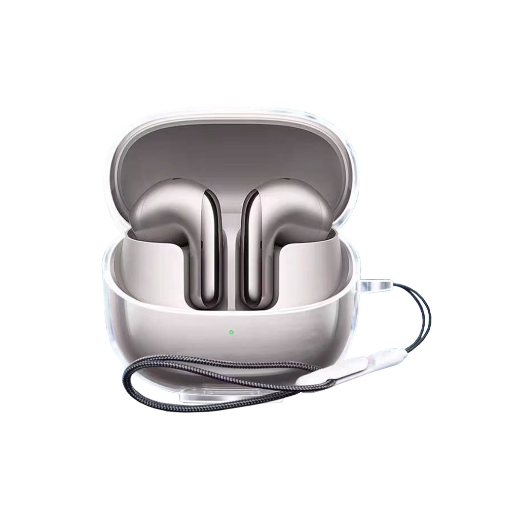 ROCK เคส Xiaomi Buds 5 Case เคสหูฟังแบบใส I เหลืองยาก I พร้อมสายคล้อง I วัสดุผลิตภัณฑ์ TPU I บรรจุภัณฑ์ที่เรียบง่าย