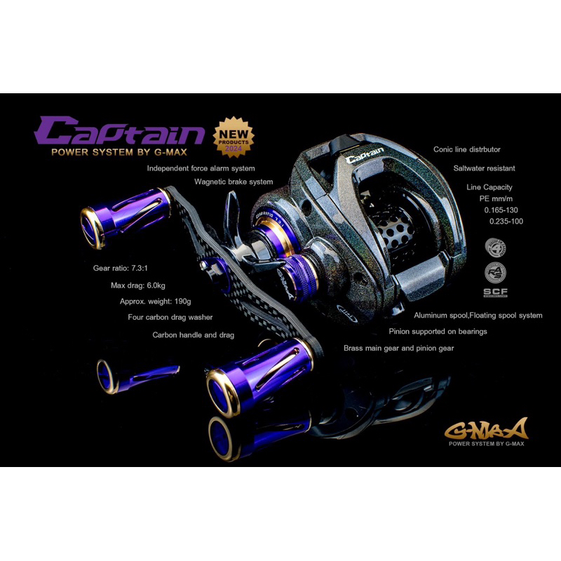 รอกหยดนํ้า GMAX Captian 2024