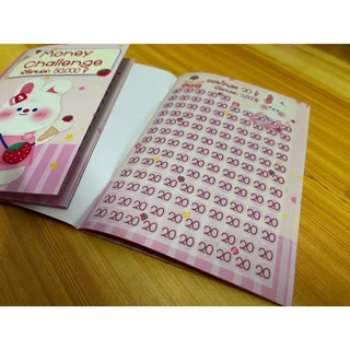สมุดออมเงิน แบงค์20 พิชิตยอด 50,000 แบบใหม่ล่าสุด ขนาดเอ6 เล็มเล็ก