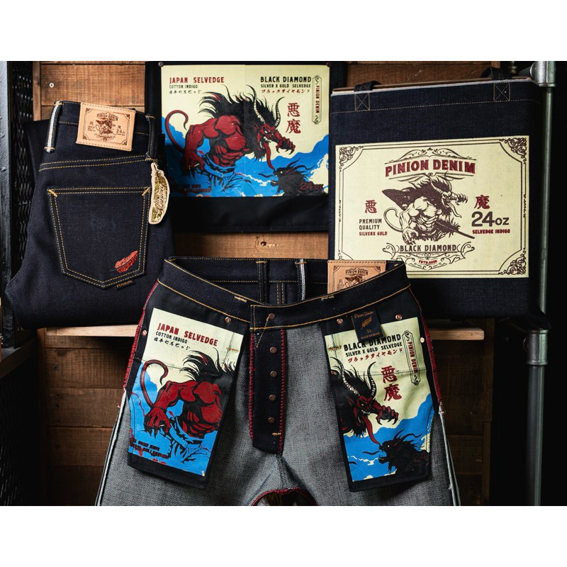 Pinion Denim 24oz BY Okayama Denim รุ่นอสูร ราคา ถูกที่สุด ดีลบีเคเค แกลเลอรีภาพที่ 6
