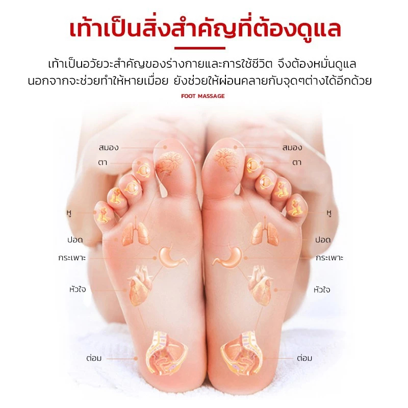 เครื่องนวดเท้าไฟฟ้า Foot Massage การนวดกดจุด นวดลูกกลิ้ง ผ่อนคลายกล้ามเนื้อ บรรเทาและคลายการบีบ - รูปที่ 7