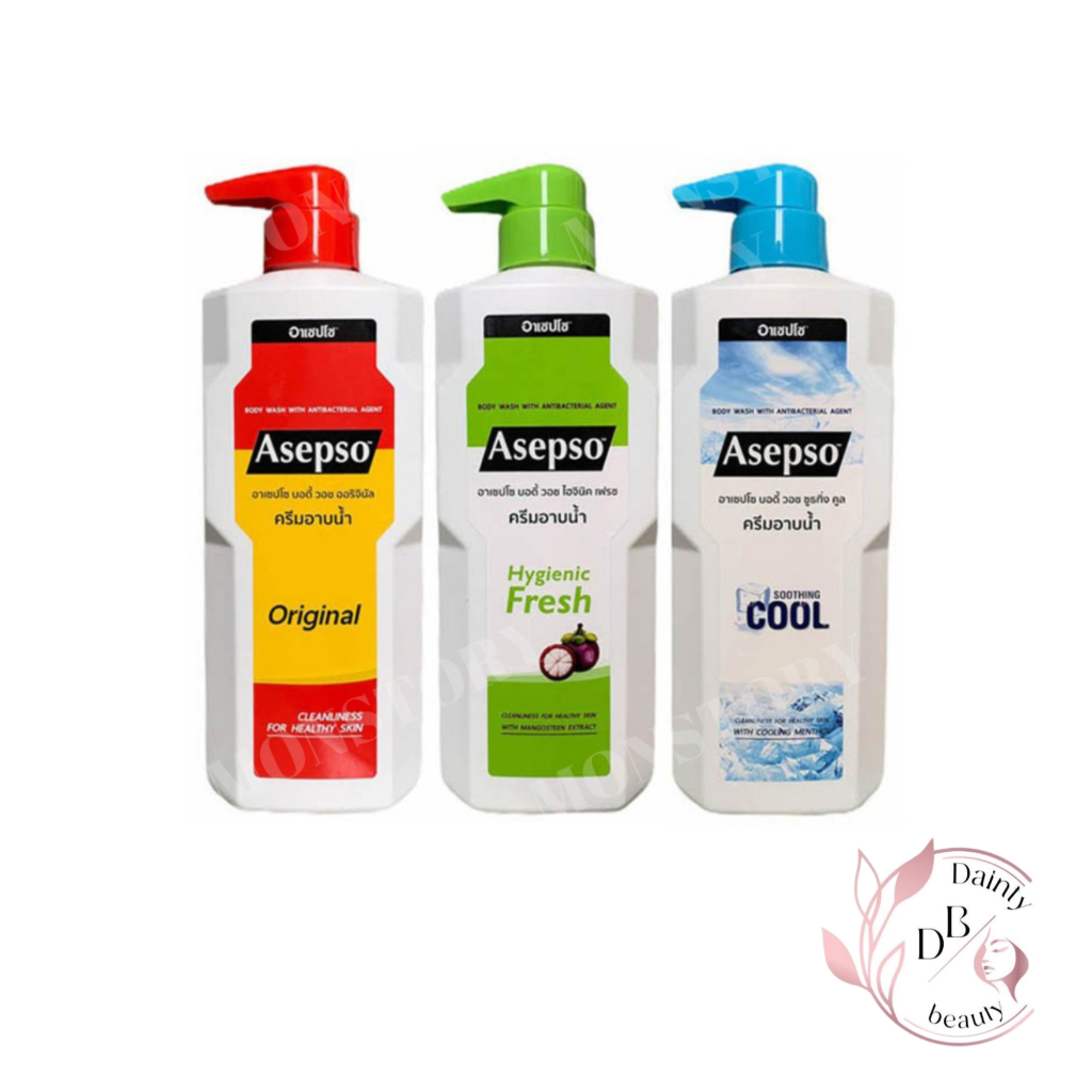 Asepso อาเซปโซ ครีมอาบน้ำ 500 มล. หัวปั้ม พร้อมส่ง