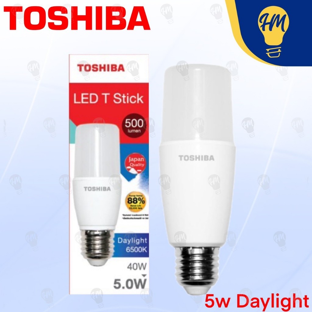 Toshiba หลอดไฟ LED ทรงแคปซูล 5W 8W 11W แสงขาว/แสงวอร์มไวท์