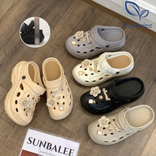 SHO-SUNT8 รองเท้าหัวโต รองเท้าส้นตึก แถมตัวติด เสริมส้นสูง 8…