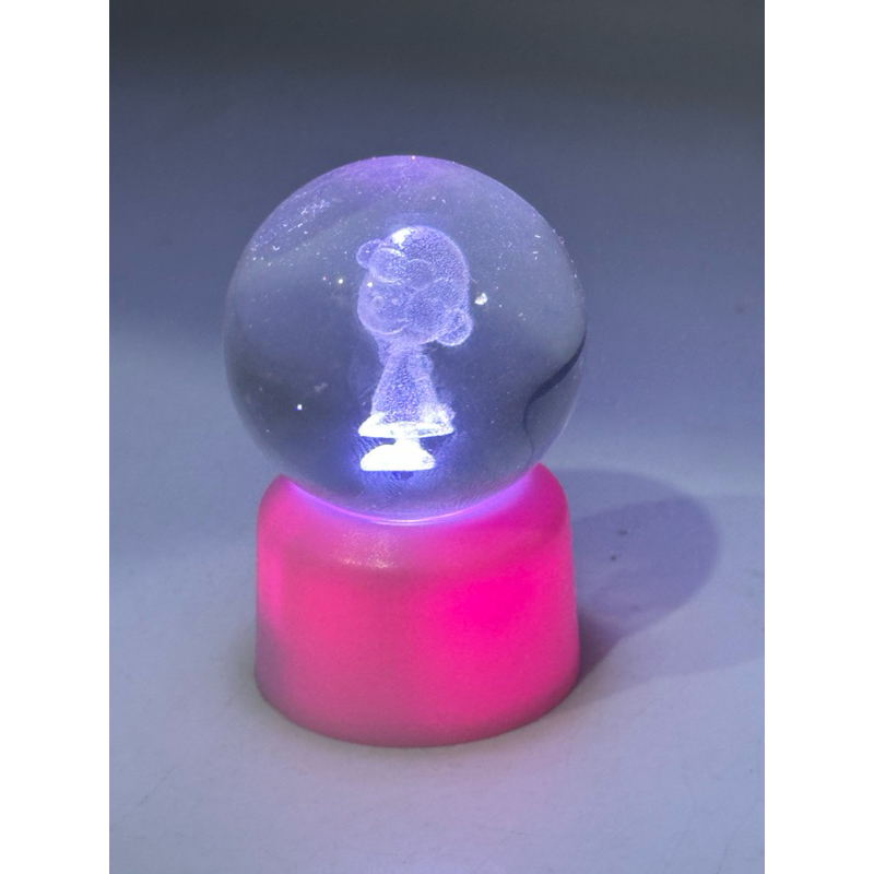 กาชาปอง 3D Crystal Ball Lighting Snoopy