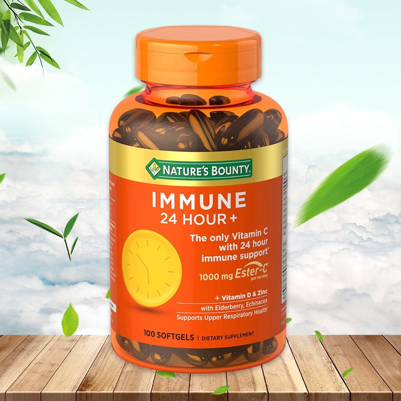(Exp.02/2027)Nature's Bounty Immune 24 Hour 120 softgels Nature's Bounty vitaminc