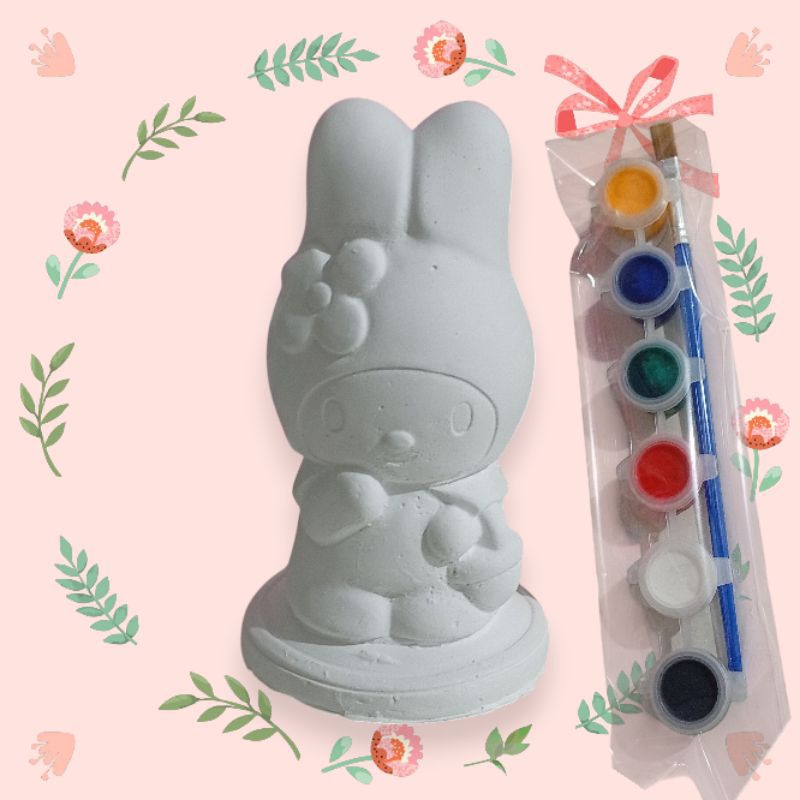 ตุ๊กตาระบายสี มายเมโลดี้ ตุ๊กตาปูนปลาสเตอร์ ระบายสีเสริมพัฒนาการ