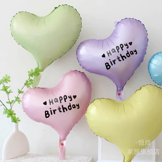ลูกโป่ง หัวใจสีแมท หัวใจ หัวใจขนาด 20 นิ้ว *ใหม่!* หัวใจเอียง หัวใจเบี้ยว