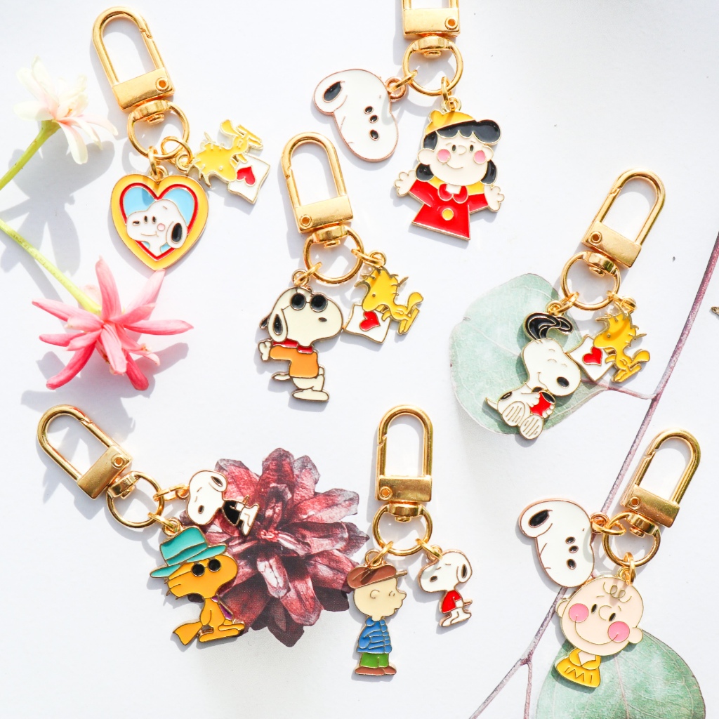 พวงกุญแจพีนัตส์ Peanuts สนูปี้ Snoopy  ก้ามปูจี้น่ารัก พร้อมส่ง 🇹🇭
