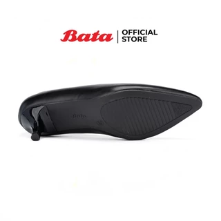 Bata บาจา รองเท้าคัทชู รองเท้าทางการแบบสวม ทรงหัวแหลม รองรับน้ำหนักเท้าได้ดี ส้นสูง 1.5 นิ้ว สีดำ รหัส 6516761