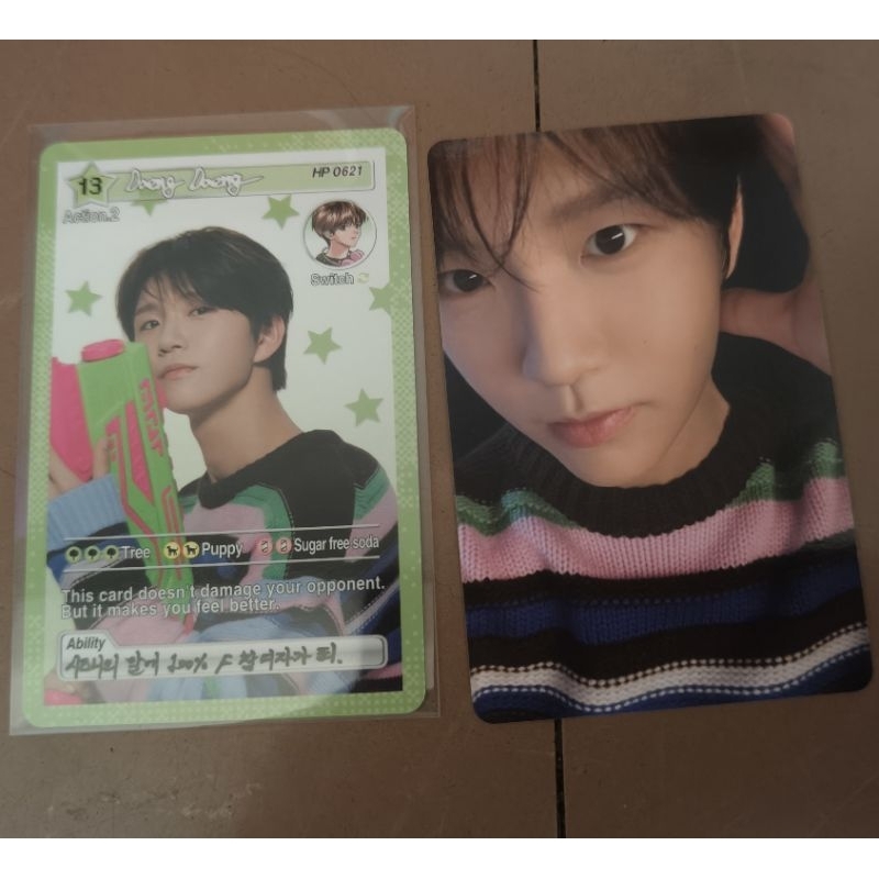 NCT wish login photocard  jaehee เทา