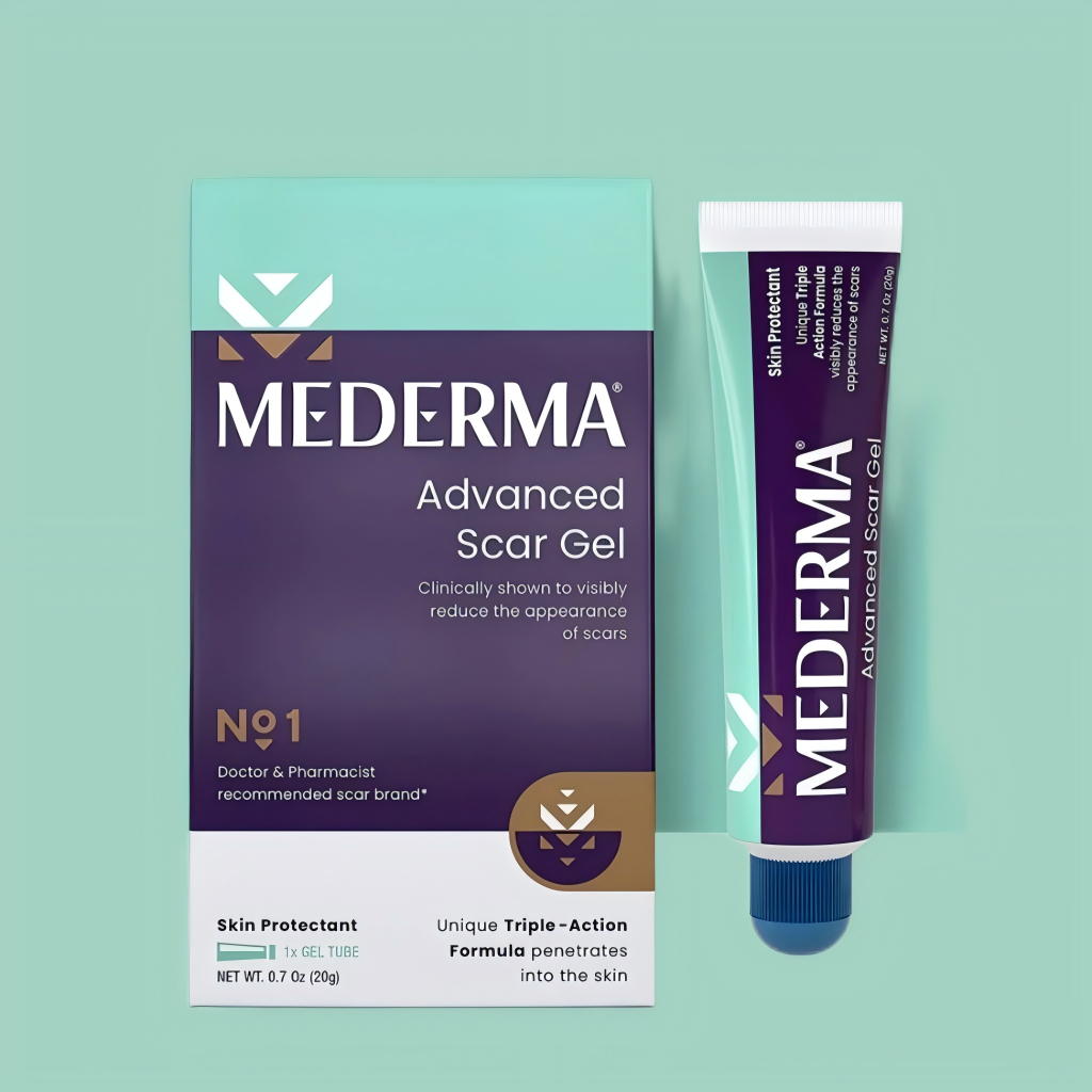 Mederma Advanced Scar Gel เจลลดรอยแผลผ่าตัดหลังคลอด ลดรอยแผลเป็นจากการศัลยกรรม ผ่าตัด คลอดลูก