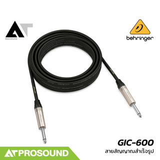 Behringer GIC-600 (ยาว 6 เมตร) สายสัญญาณสำเร็จรูปแบบ TS to T…