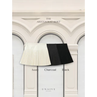 [UNAIVE] Aristocrat Skirt กระโปรงพลีต จีบถี่ มีซับใน ขอบเรียบทำให้เอวไม่ดูหนา ผ้าอย่างดี