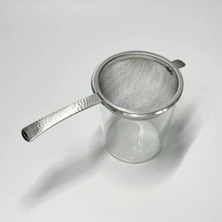 กระชอนสแตนเลส 2 ชั้น ลายค้อน สแตนเลส 18-8 อย่างดี | Matcha Sifter