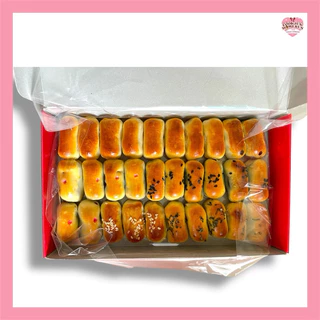 ขนมเปี๊ยะนมสด เอสเบเกอรี่ ขนมอบสดใหม่ แป้งนุ่ม ไส้หอม หมู่บ้านเศรษฐกิจ
