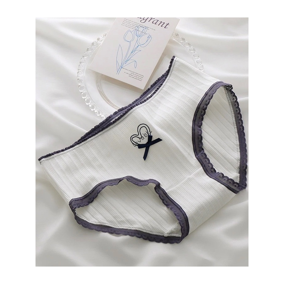 E77 กางเกงในน่ารัก เซ็ตสีน้ำเงิน ใส่สบาย มีหลายลายให้เลือก พร้อมส่ง