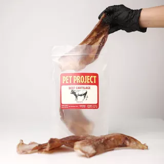 Pet Project กระดูกอ่อนวัว Beef Cartilage ขนมแทะสุนัข ธรรมชาติ 100%