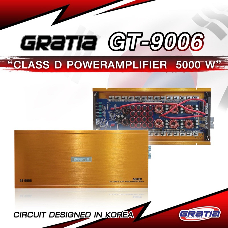 POWER CLASS D GRATIA GT-9006 5000watts